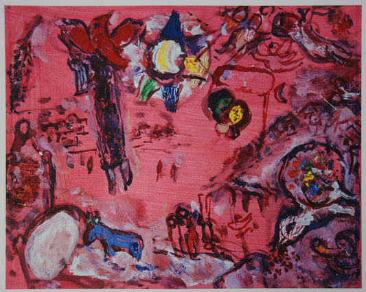 Marc CHAGALL : Le Cantique des Cantiques V - Lithographie