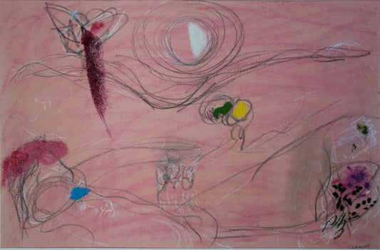 Marc CHAGALL : Le Cantique des Cantiques V - Lithographie signée