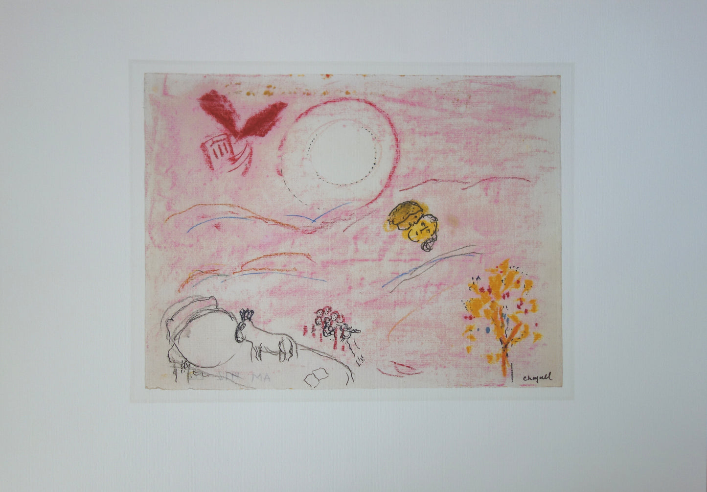 Marc CHAGALL : Le Cantique des Cantiques V - Lithographie signée