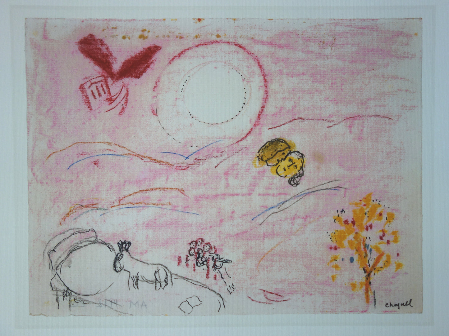 Marc CHAGALL : Le Cantique des Cantiques V - Lithographie signée