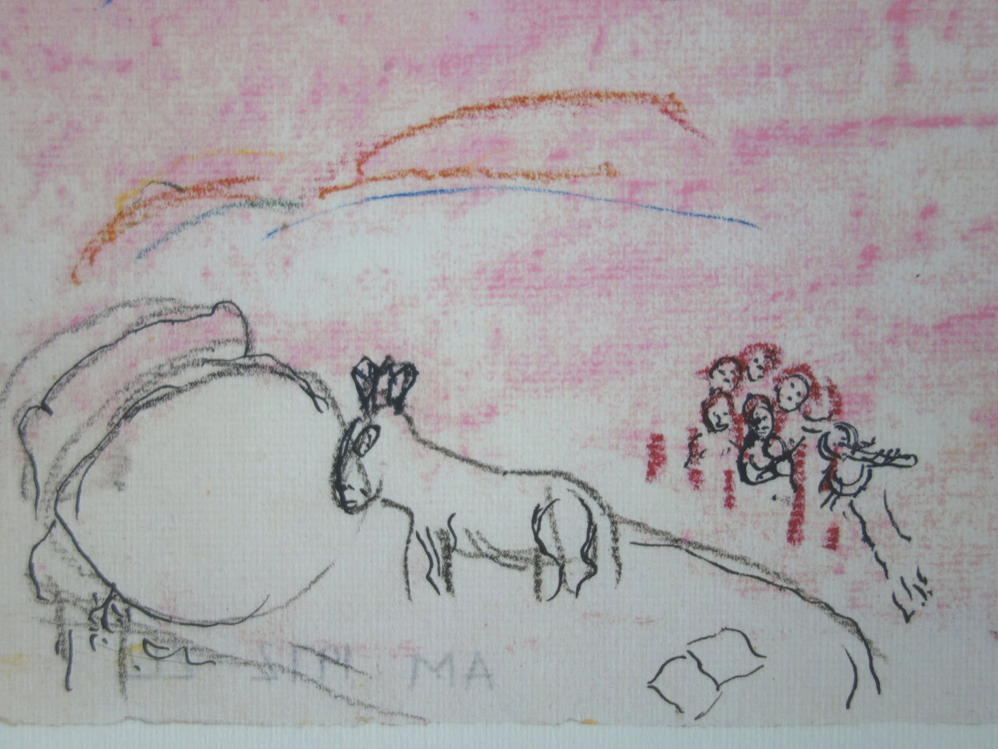 Marc CHAGALL : Le Cantique des Cantiques V - Lithographie signée