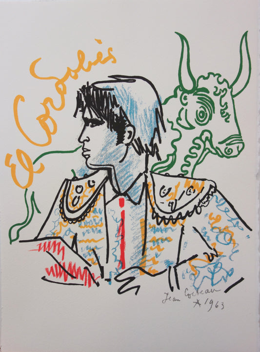 Jean COCTEAU : El Cordobes - Lithographie signée