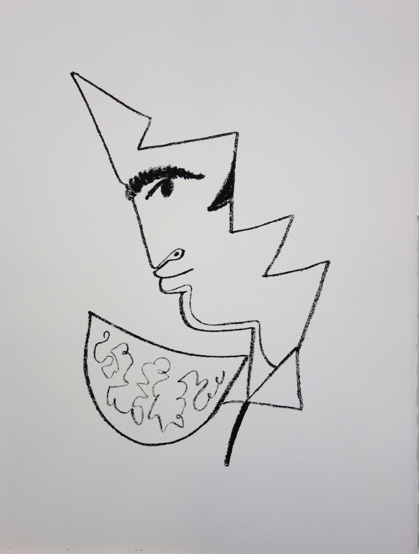 Jean COCTEAU : Toréador de profil - Lithographie