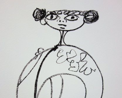 Jean COCTEAU : Elégant toreador cubiste - Lithographie signée