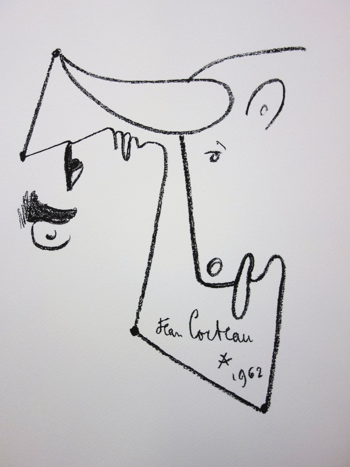 Jean COCTEAU : Le combat - Lithographie signée