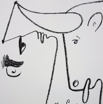 Jean COCTEAU : Le combat - Lithographie signée