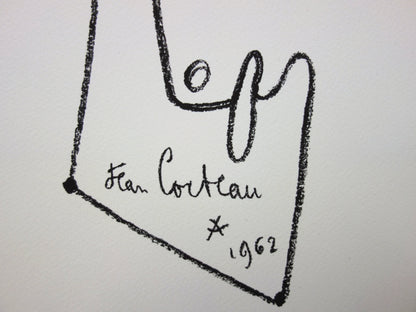 Jean COCTEAU : Le combat - Lithographie signée