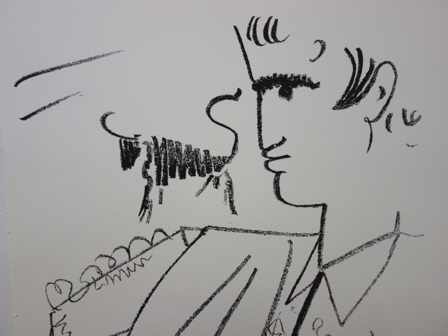 Jean COCTEAU : En attente de l’attaque - Lithographie signée