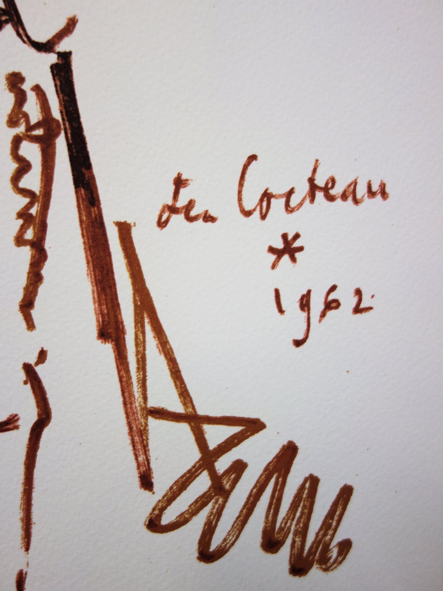 Jean COCTEAU : Toréador amoureux - Lithographie signée