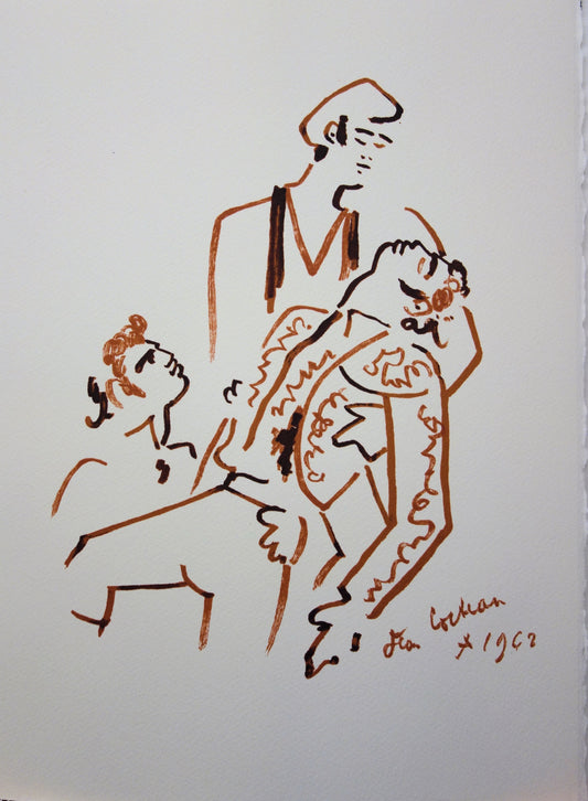 Jean COCTEAU : Le dernier souffle du Toreador - Lithographie signée