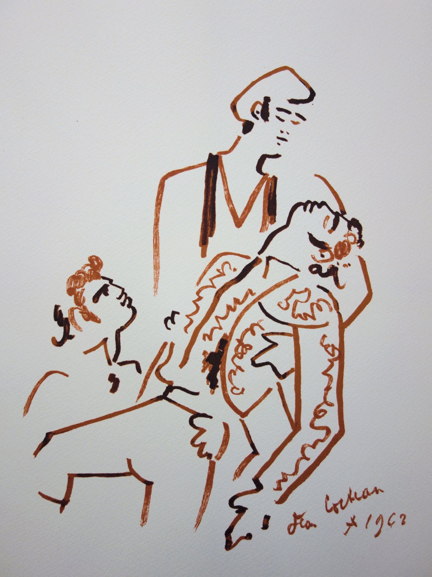 Jean COCTEAU : Le dernier souffle du Toreador - Lithographie signée