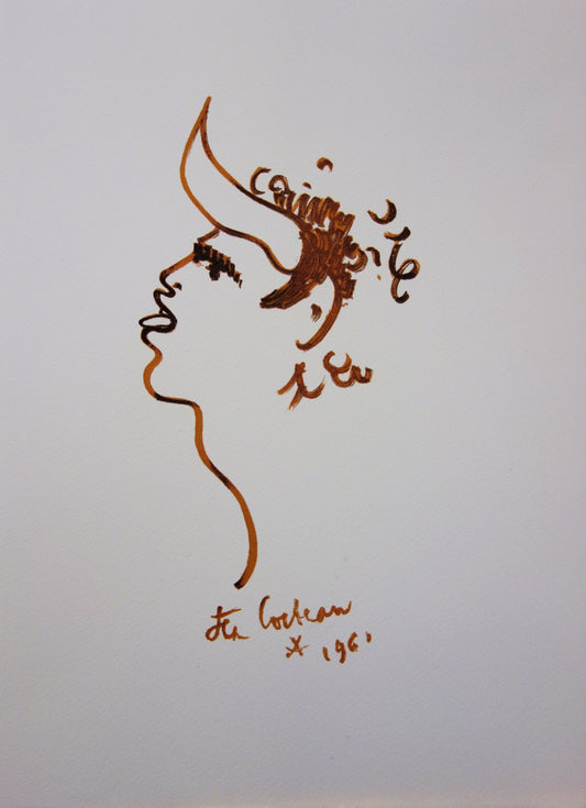 Jean COCTEAU : Toréador sauvage - Lithographie signée