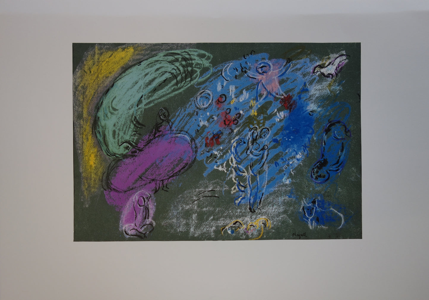 Marc CHAGALL : Le Paradis - Lithographie signée