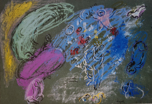 Marc CHAGALL : Le Paradis - Lithographie signée