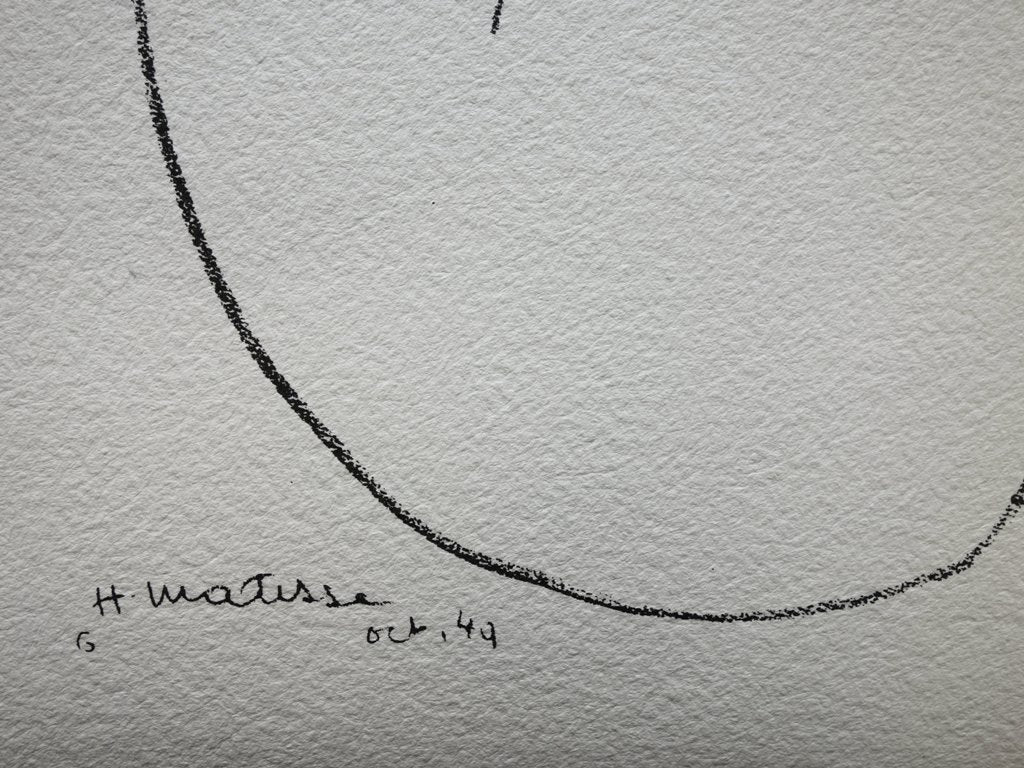 Henri MATISSE : Nu de dos - Lithographie signée