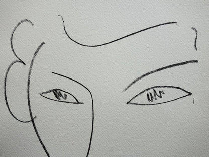 Henri MATISSE : Visage souriant - Lithographie signée