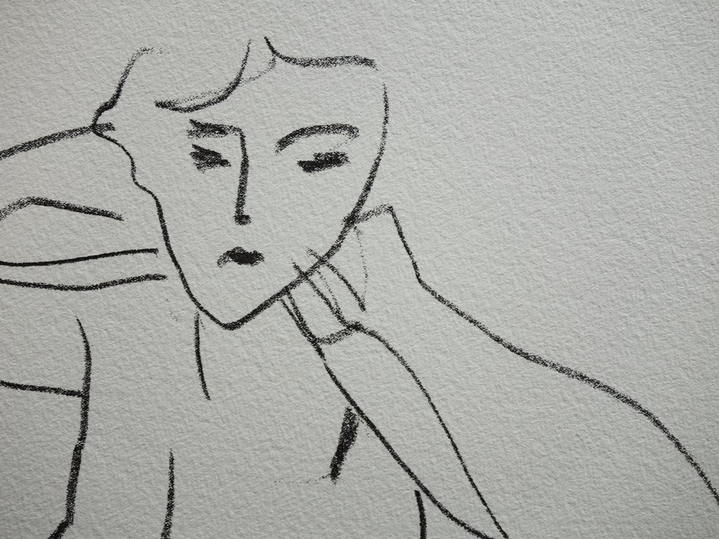 Henri MATISSE : Claude dénudée - Lithographie signée