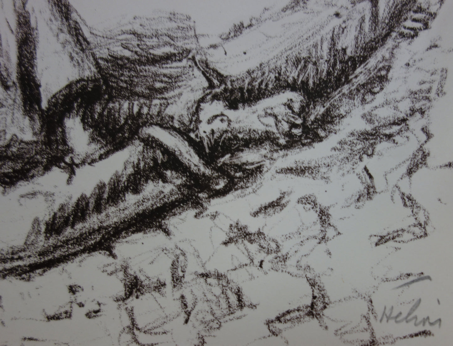 Jean HELION : Lecteurs de journaux - Lithographie originale signée