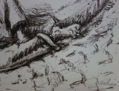 Jean HELION : Lecteurs de journaux - Lithographie originale signée