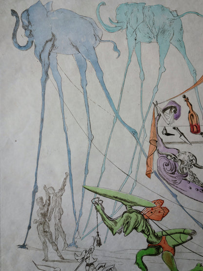 Salvador DALI : Dionysos - Gravure originale signée