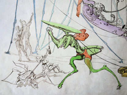 Salvador DALI : Dionysos - Gravure originale signée
