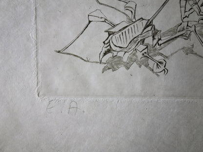 Salvador DALI : Dionysos - Gravure originale signée
