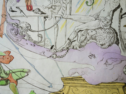 Salvador DALI : Dionysos - Gravure originale signée
