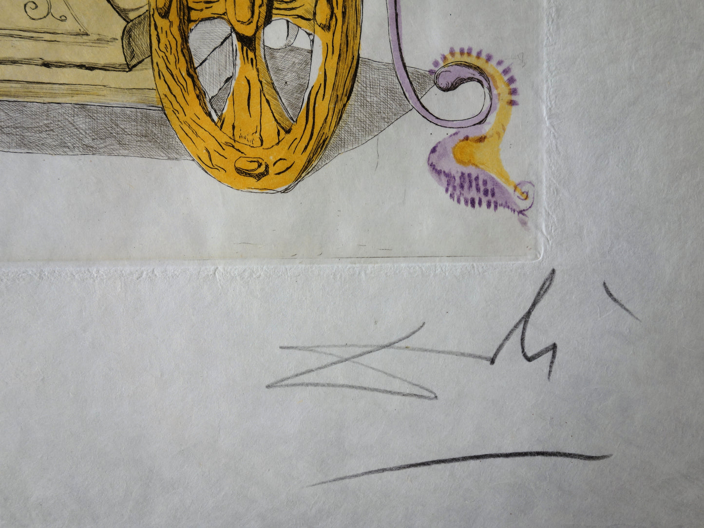 Salvador DALI : Dionysos - Gravure originale signée