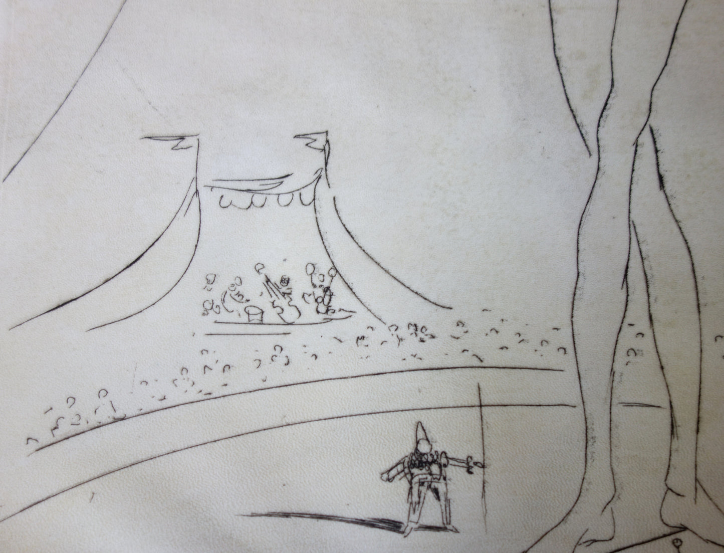 Salvador DALI : L'équilibriste - Gravure originale signée