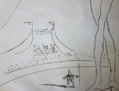 Salvador DALI : L'équilibriste - Gravure originale signée