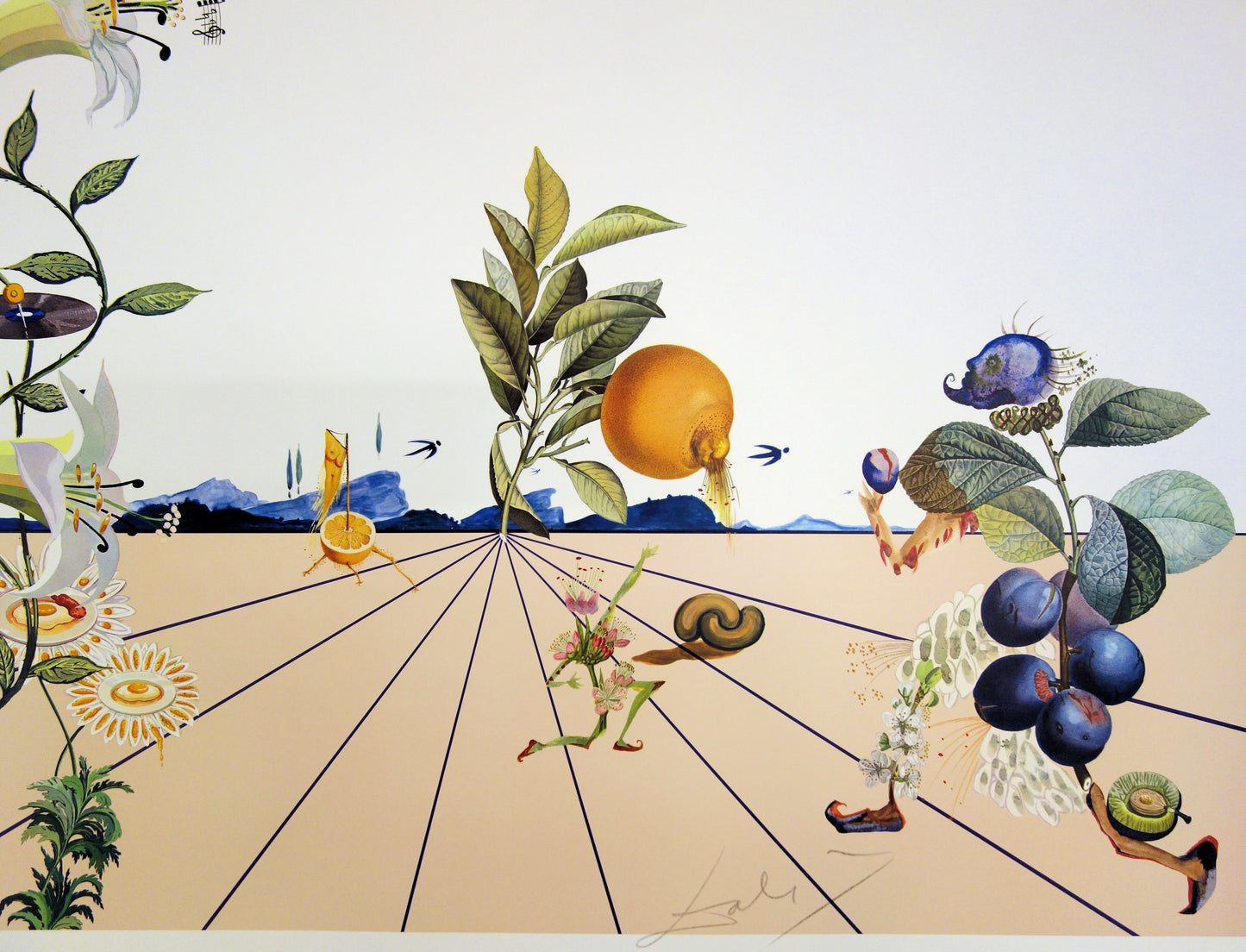 Salvador DALI : Flordali I - Lithographie originale signée