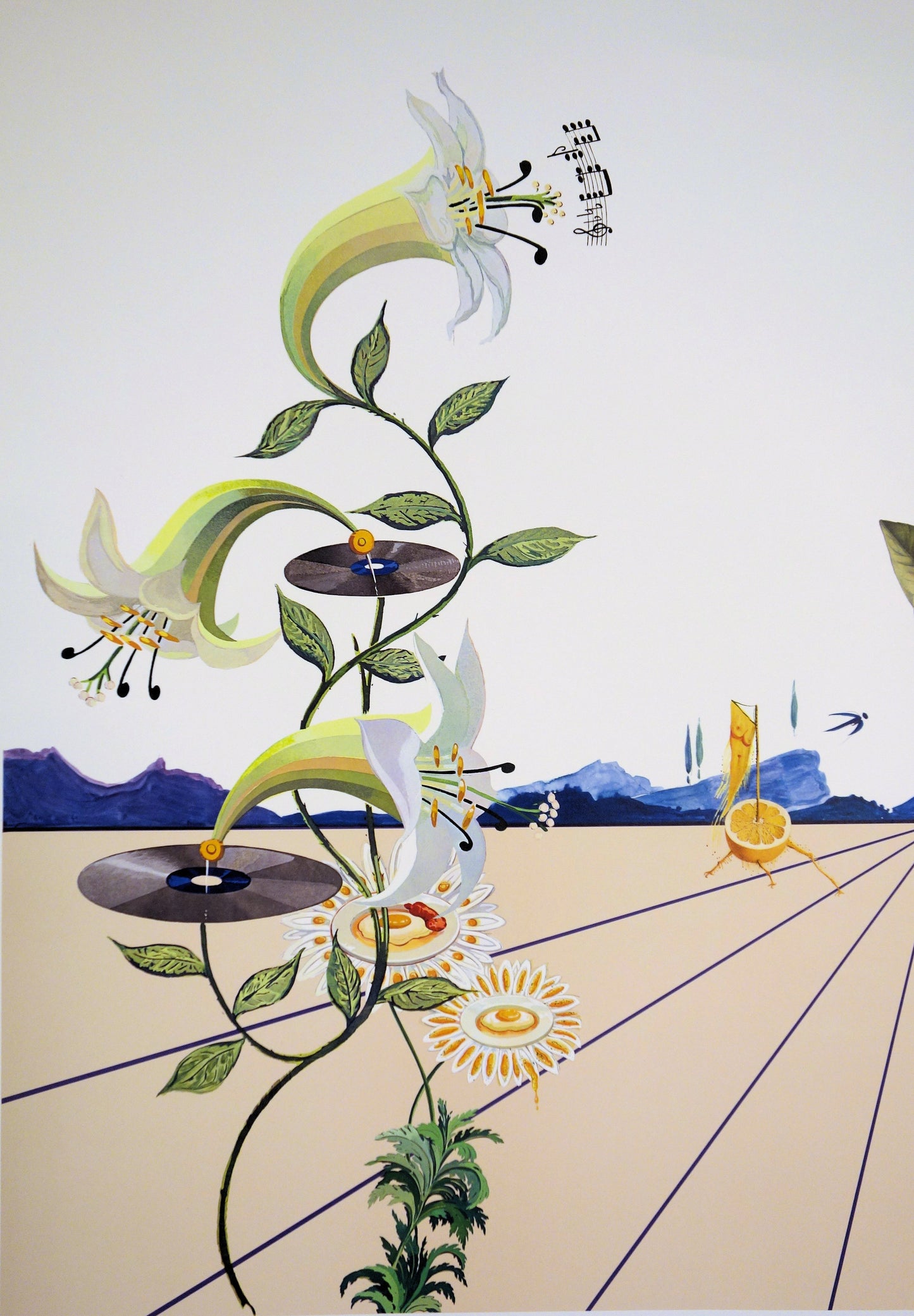 Salvador DALI : Flordali I - Lithographie originale signée