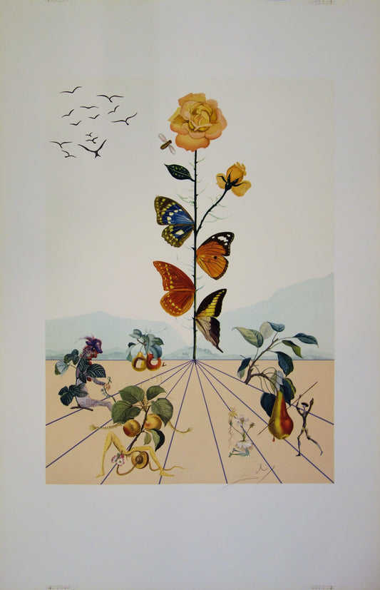 Salvador DALI : Flordali II - Lithographie originale signée