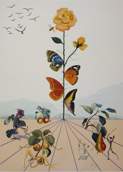 Salvador DALI : Flordali II - Lithographie originale signée