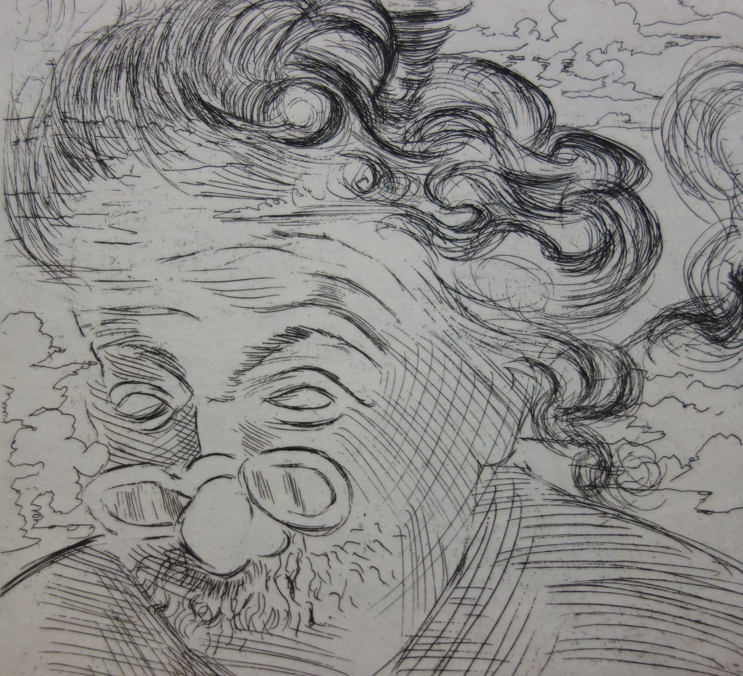 Salvador DALI : Einstein - Gravure originale signée