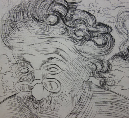 Salvador DALI : Einstein - Gravure originale signée