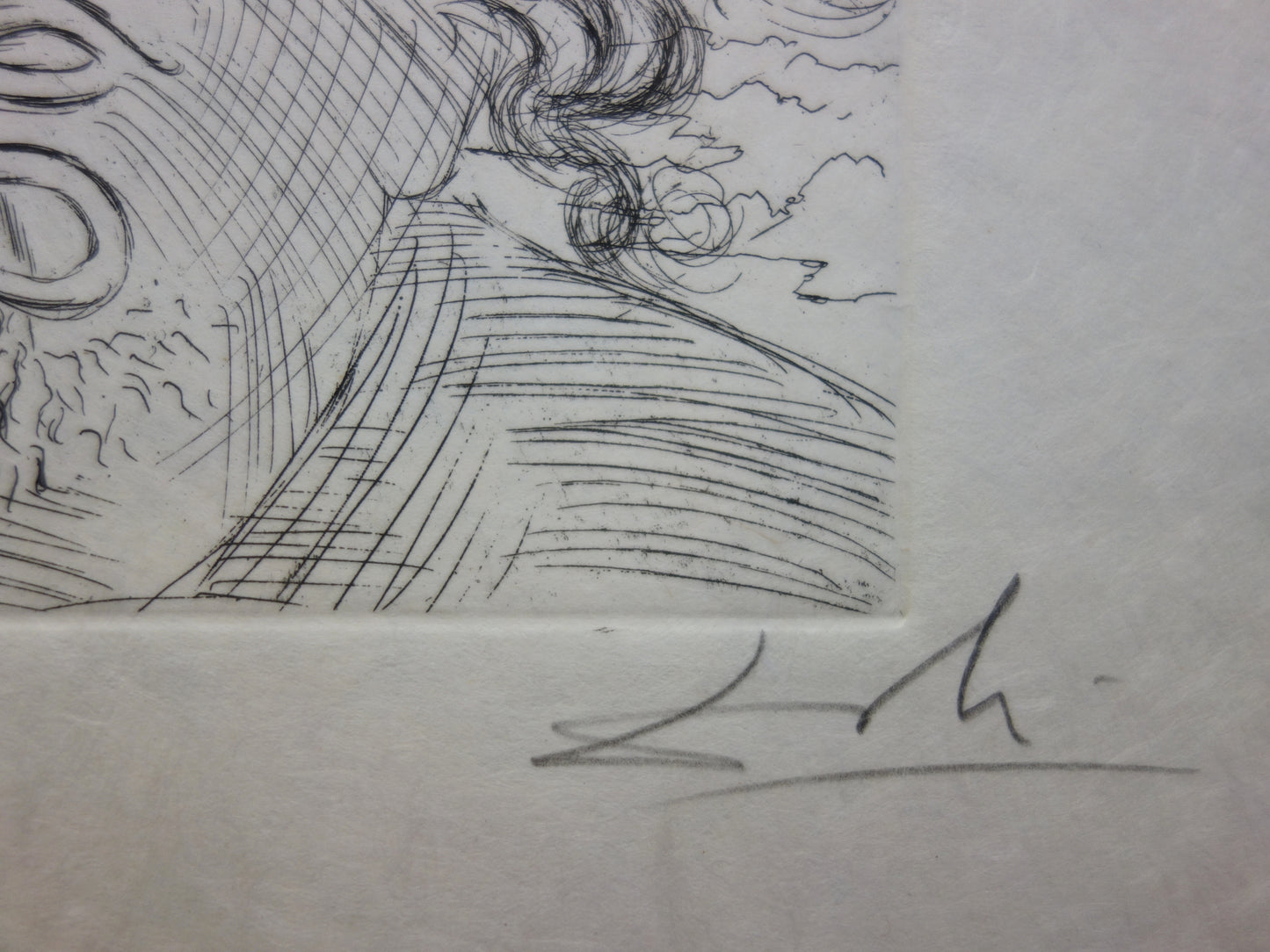 Salvador DALI : Einstein - Gravure originale signée
