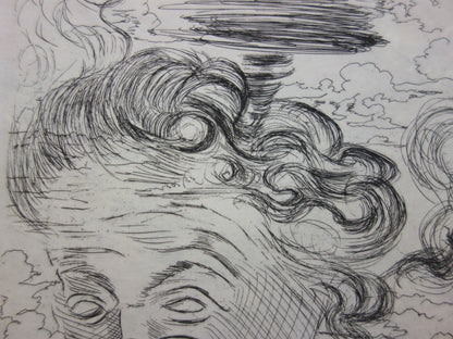Salvador DALI : Einstein - Gravure originale signée