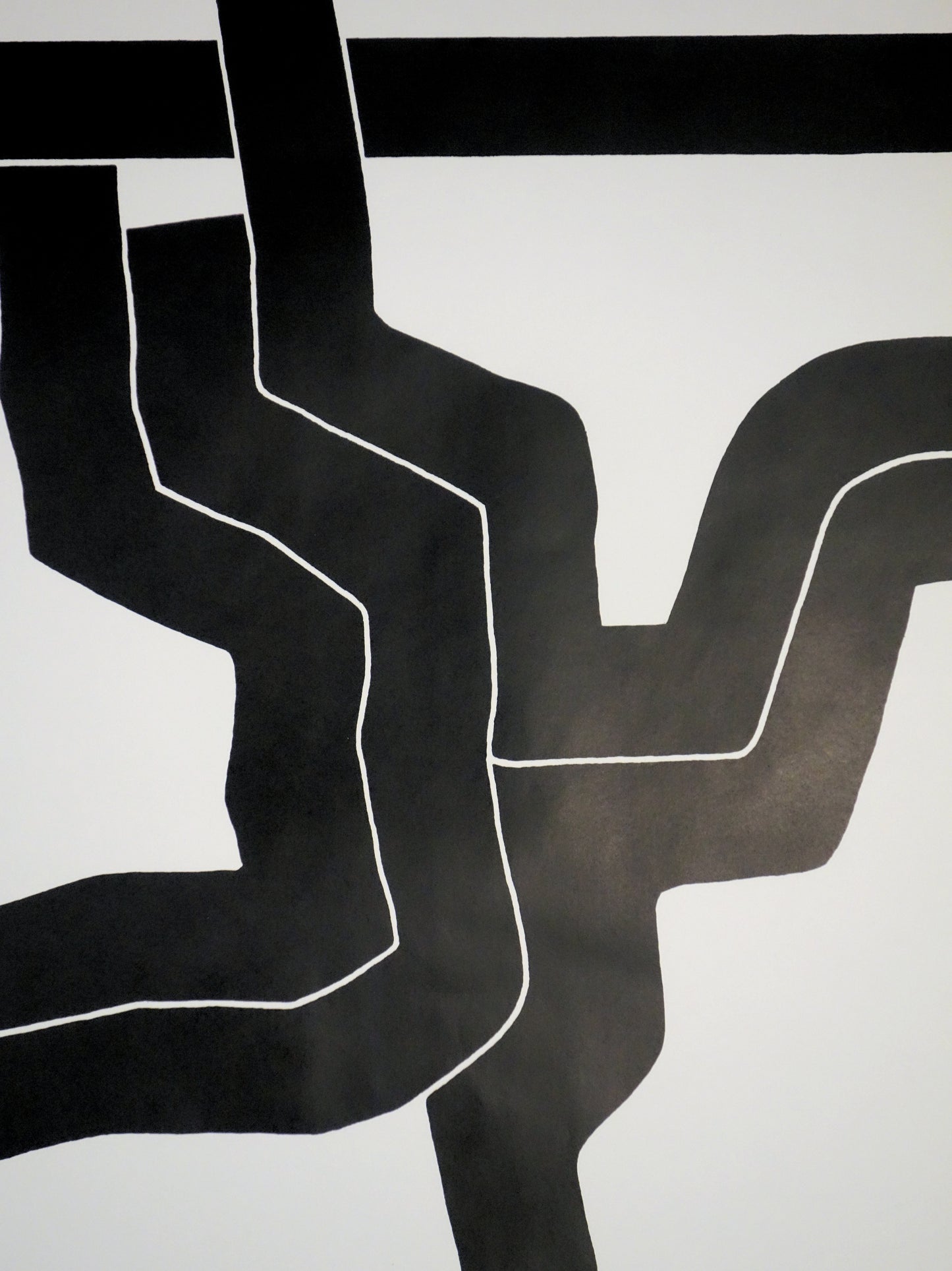 Eduardo CHILLIDA : Black Pattern - Lithographie originale signée