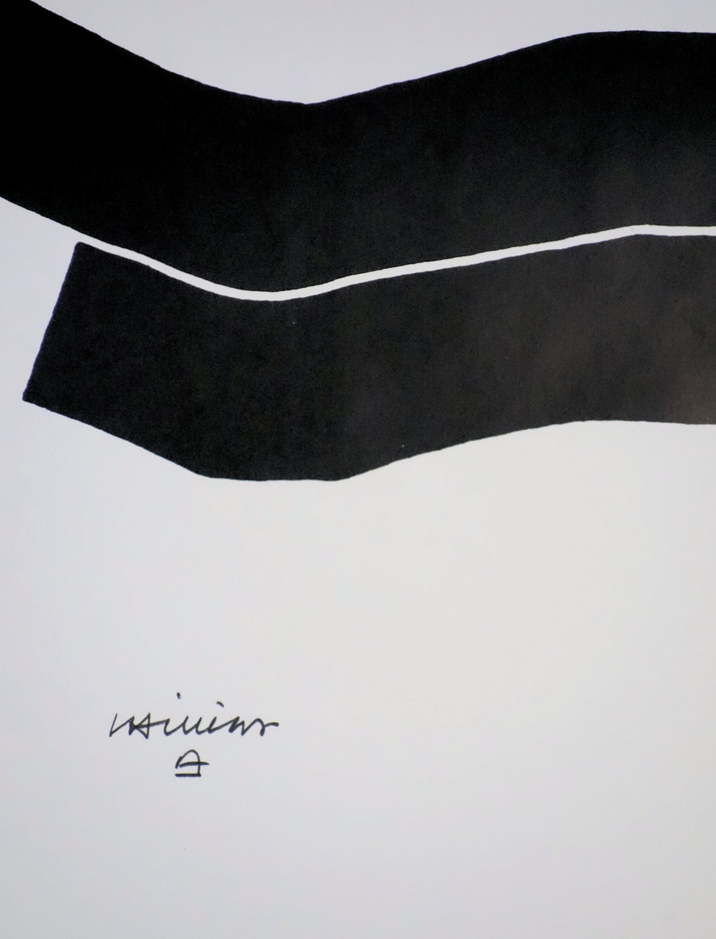 Eduardo CHILLIDA : Black Pattern - Lithographie originale signée