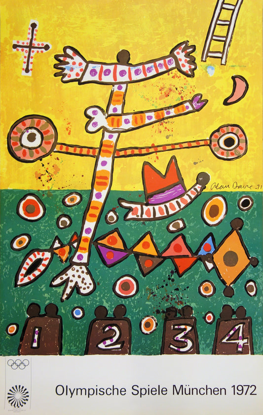 Alan DAVIE : Fête du sport  - Lithographie originale signée