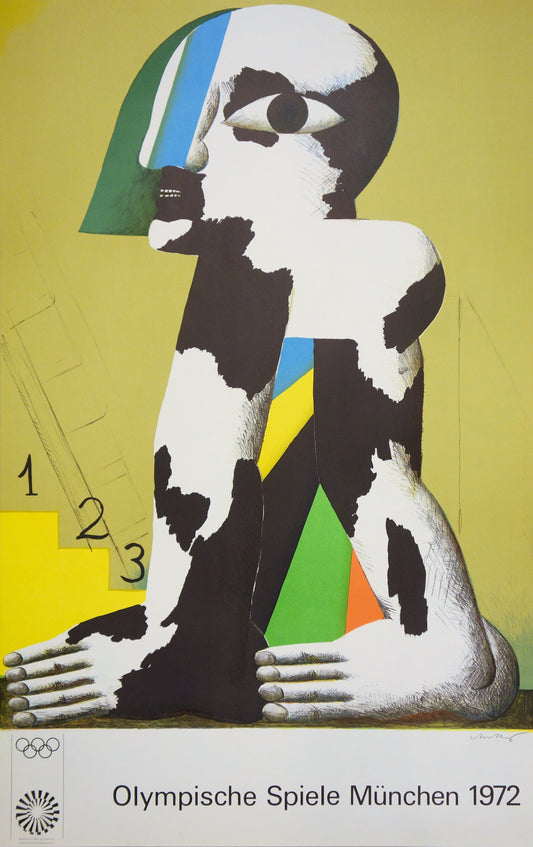 Horst ANTES : JO Münich 1972 - Lithographie originale signée