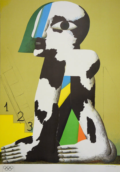 Horst ANTES : JO Münich 1972 - Lithographie originale signée