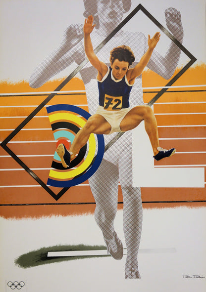 Peter PHILLIPS : Athletisme - Lithographie originale signée