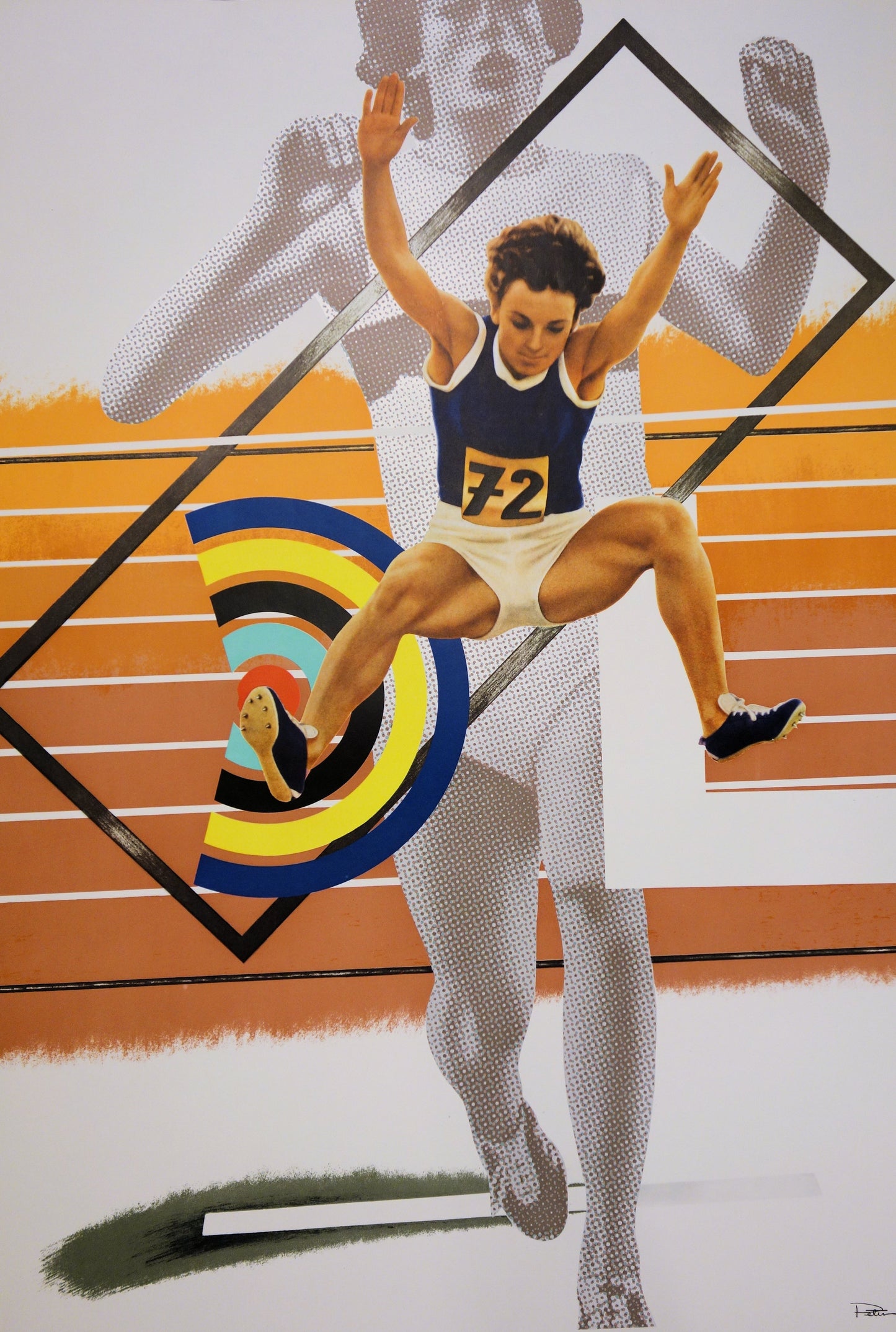 Peter PHILLIPS : Athletisme - Lithographie originale signée
