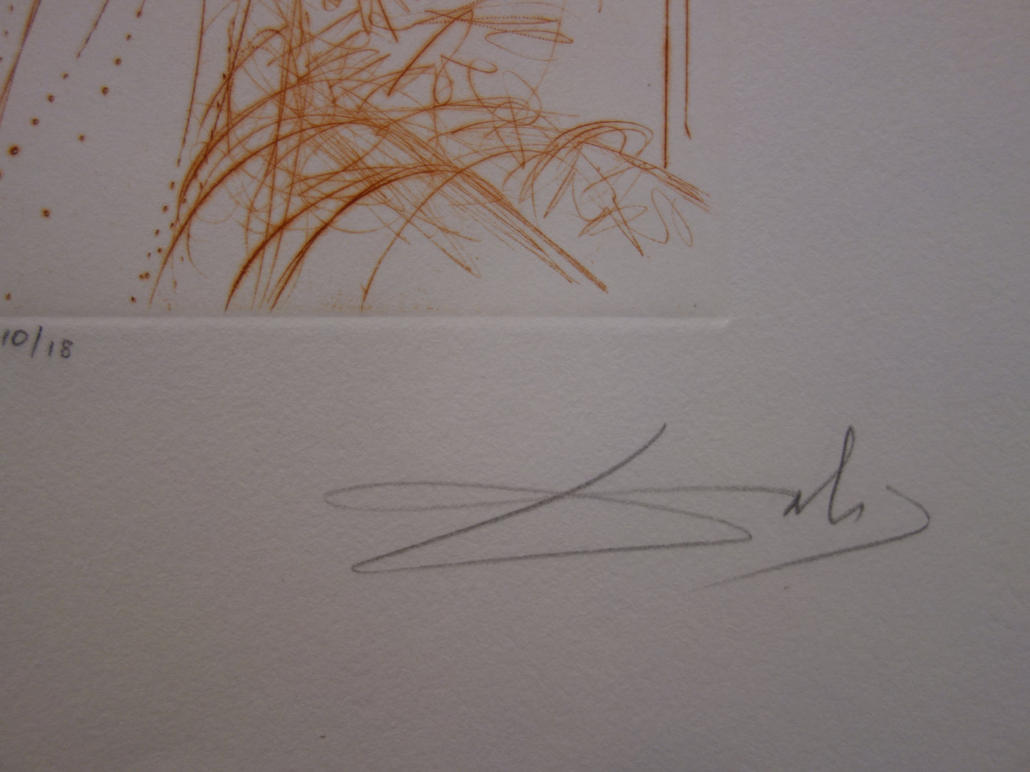 Salvador DALI : Le roi Lear - Gravure originale signée