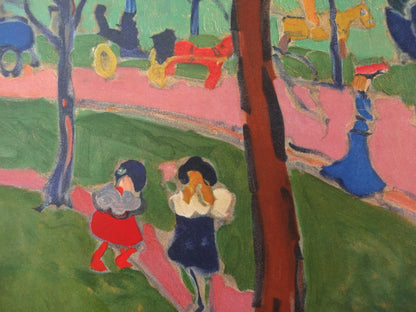 André DERAIN : Londres, Hyde Park - Lithographie signée