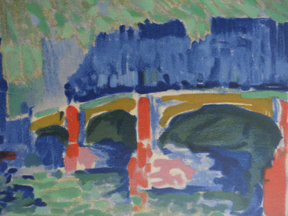 André DERAIN : Londres, Big Ben - Lithographie signée
