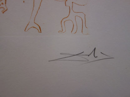 Salvador DALI : Le marchand de Venise - Gravure originale signée