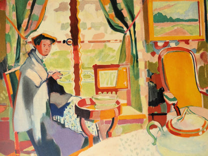 Maurice MARINOT : Intérieur fauve - Lithographie signée